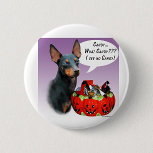 Bóton Redondo 5.08cm Manchester Terrier Halloween Candy