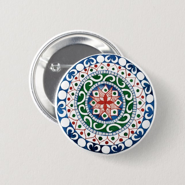 Bóton Redondo 5.08cm Mandala (Frente & Verso)
