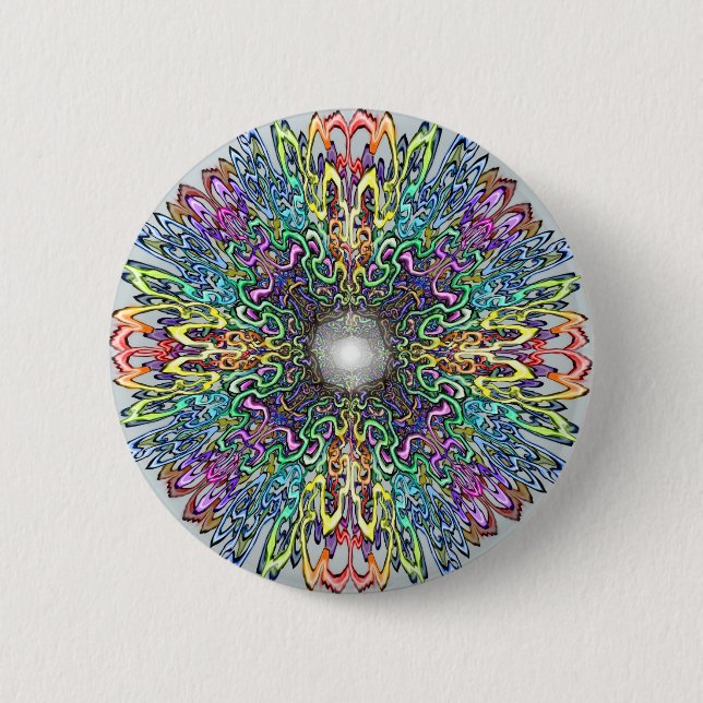 Bóton Redondo 5.08cm Mandala (Frente)