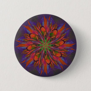 Bóton Redondo 5.08cm Mandala da vida