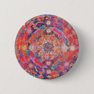 Bóton Redondo 5.08cm Mandala de Califórnia Daz e