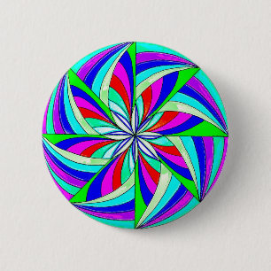 Bóton Redondo 5.08cm Mandala mágica