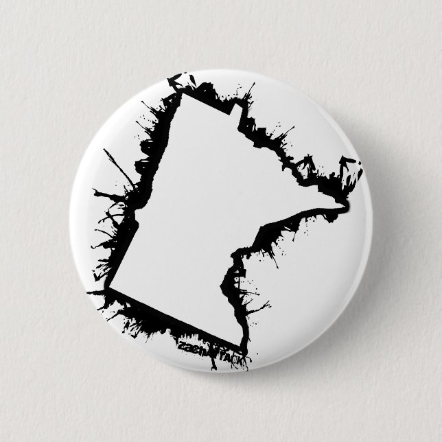 Bóton Redondo 5.08cm Manganês Splat (Frente)