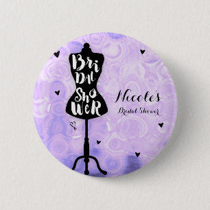 Bóton Redondo 5.08cm Mannequin Stand Vintage - Chá de panela Roxo