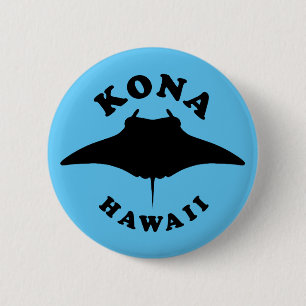 Bóton Redondo 5.08cm Manta Ray Diving em Kona, Havaí