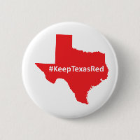 Mantenha o botão vermelho da campanha de Texas