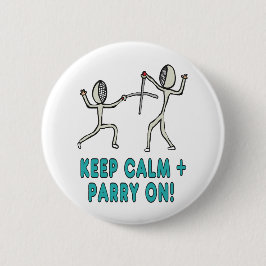 Bóton Redondo 5.08cm Manter Fenciação Calma