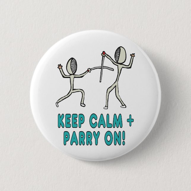 Bóton Redondo 5.08cm Manter Fenciação Calma (Frente)