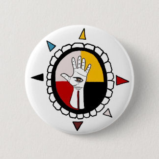 Bóton Redondo 5.08cm Mão de Thunderers