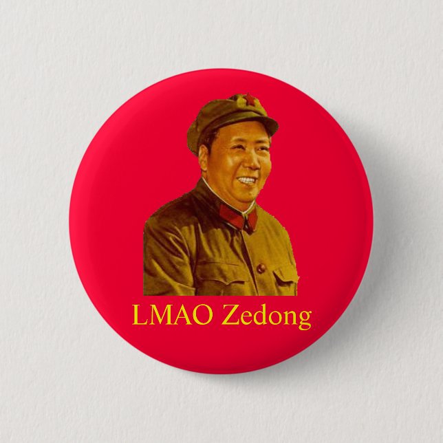 Bóton Redondo 5.08cm mao, LMAO Zedong (Frente)