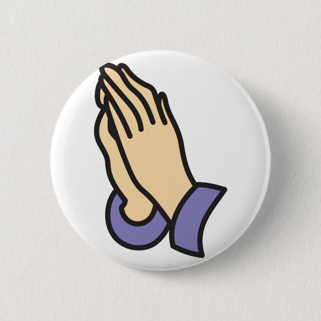 Bóton Redondo 5.08cm Mãos de Oração (Frente)