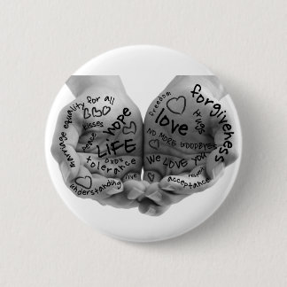 Bóton Redondo 5.08cm Mãos do botão do apoio somente