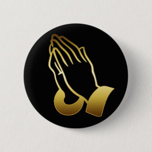 BÓTON REDONDO 5.08CM MÃOS PRAYING DO OURO