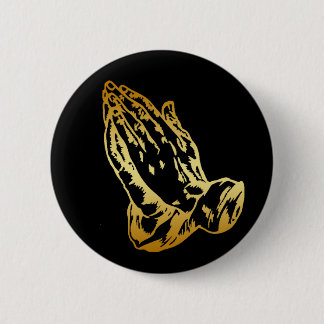 BÓTON REDONDO 5.08CM MÃOS PRAYING DO OURO