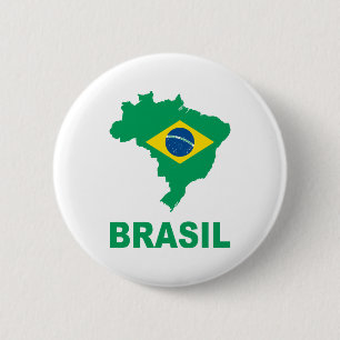Bóton Redondo 5.08cm Mapa de Brasil