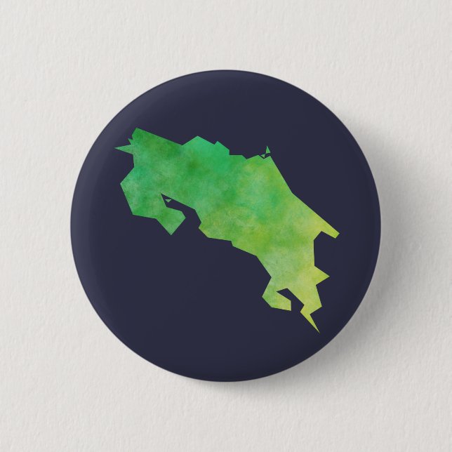 Bóton Redondo 5.08cm Mapa de Costa Rica (Frente)