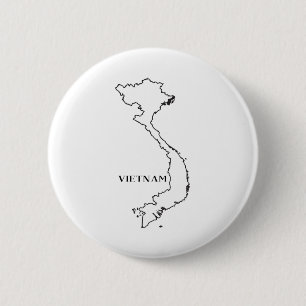 Bóton Redondo 5.08cm Mapa Do Vietname