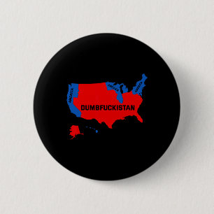Bóton Redondo 5.08cm Mapa Eleitoral 2024 Estados Unidos Da América Dumb