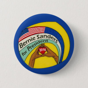 Bóton Redondo 5.08cm Máquinas de lixar de Bernie para o presidente 201