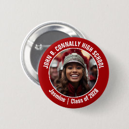 Bóton Redondo 5.08cm Marca do Segundo grau de Fotografias da Banda Verm