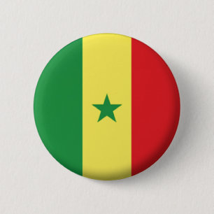BÓTON REDONDO 5.08CM MARCA NOVA! - CRACHÁ SENEGAL PIN TRASEIRO