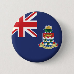 BÓTON REDONDO 5.08CM MARCA NOVA! - ILHAS CAYMAN PIN BACK CRACHÁ