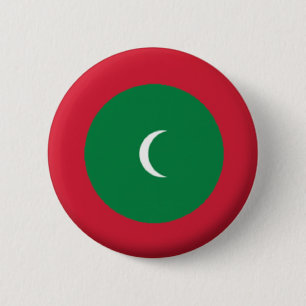 BÓTON REDONDO 5.08CM MARCA NOVA! - MALDIVAS PIN TRASEIRO CRACHÁ