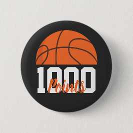 Bóton Redondo 5.08cm Marcador de 1000 Pontos na Carreira Basquete Ensin