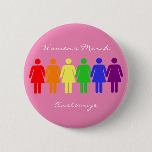 Bóton Redondo 5.08cm marcha feminina LGBTQIA Thunder_Cove