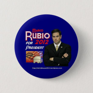 Bóton Redondo 5.08cm Marco Rubio para o presidente