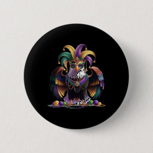 Bóton Redondo 5.08cm Mardi Gras Eagle Funny Mardi Gras Costume Men Mulh