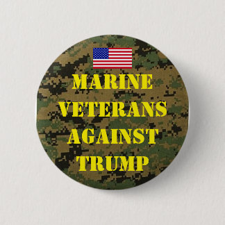 Bóton Redondo 5.08cm Marine Veterans Against Trump Button