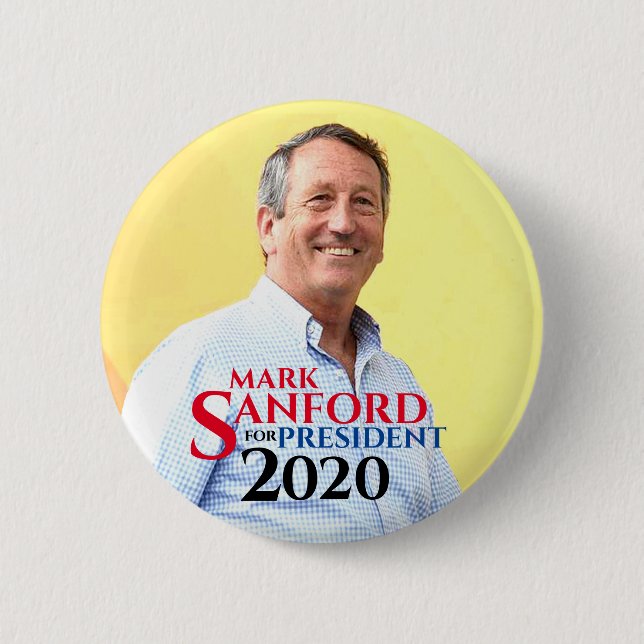 Bóton Redondo 5.08cm Mark Sanford 2020 (Frente)