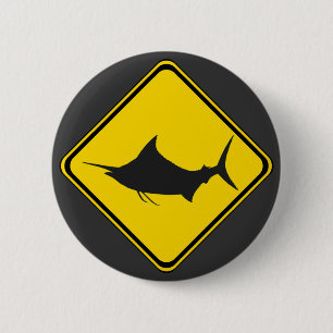 Bóton Redondo 5.08cm Marlin Azul Cruzando!