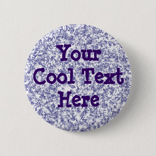Bóton Redondo 5.08cm Mármore Azul - Modelo (Frente)