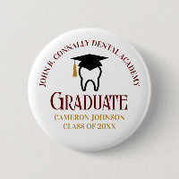 Maroon Dourado para Graduação de Dental Personaliz