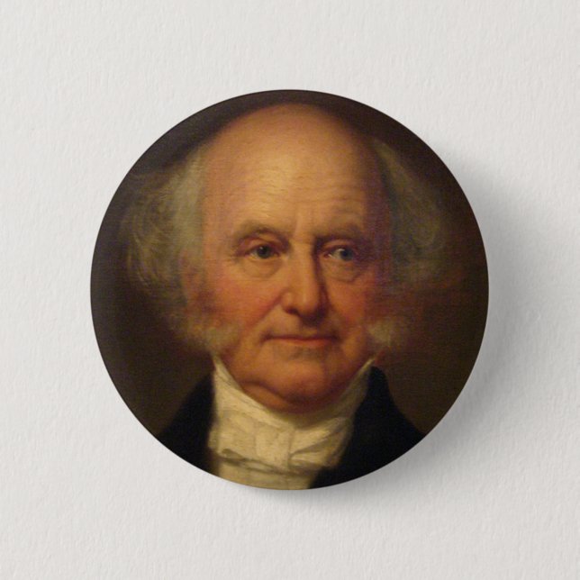 Bóton Redondo 5.08cm Martin Van Buren 8 (Frente)