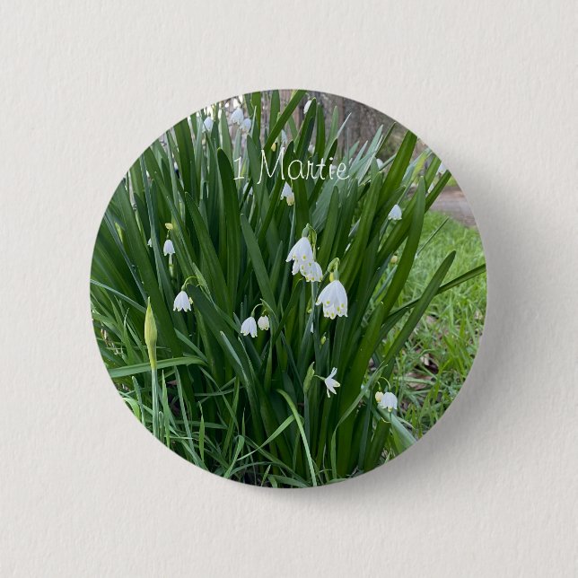 Bóton Redondo 5.08cm Mărțișor - Ghiocei (Frente)