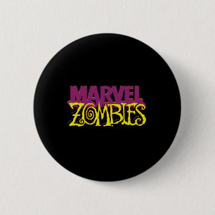 Bóton Redondo 5.08cm Marvel Zombies Logotipo oficial de cor Dia das Bru