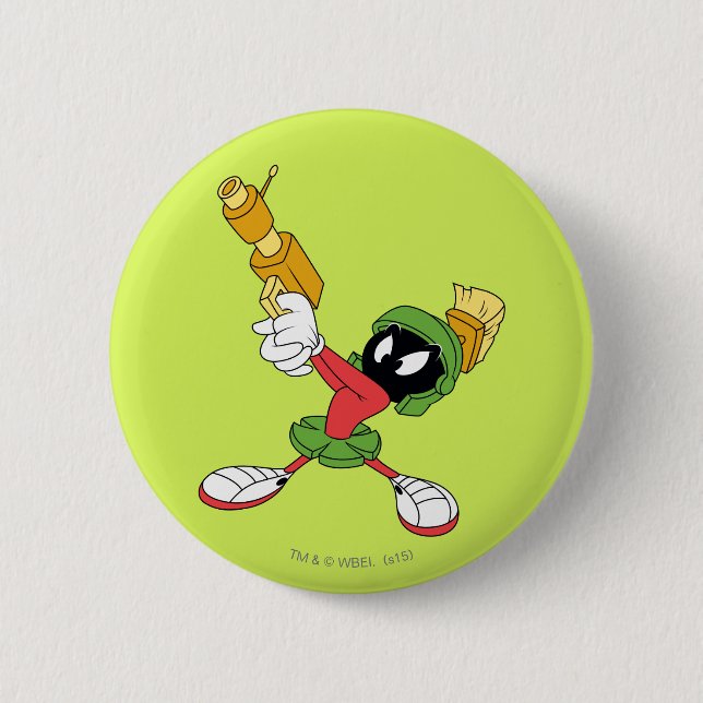 Bóton Redondo 5.08cm MARVIN THE MARTIAN™ AMING Laser (Frente)