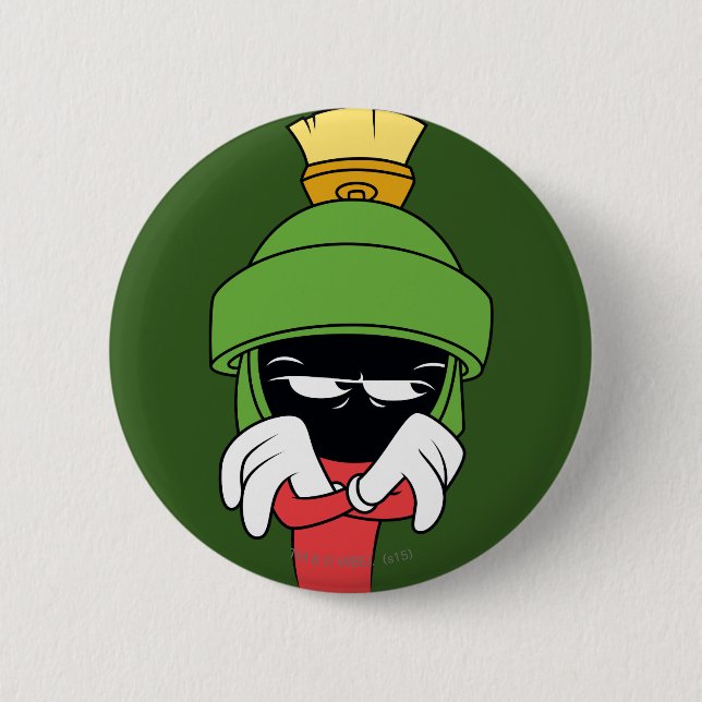 Bóton Redondo 5.08cm MARVIN THE MARTIAN™ Pout (Frente)