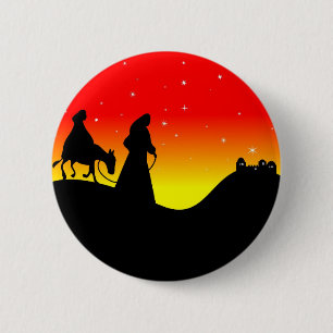 Bóton Redondo 5.08cm Mary e Joseph