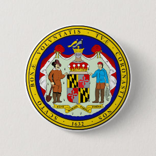Bóton Redondo 5.08cm Maryland State Seal