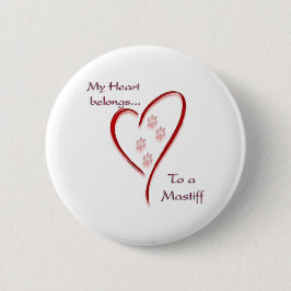 Bóton Redondo 5.08cm Mastiff Heart Pertence