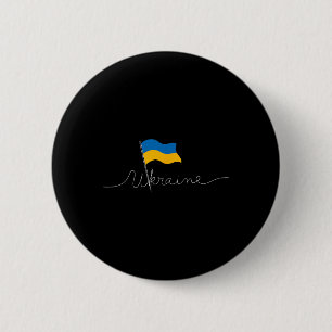 Bóton Redondo 5.08cm Mastro de Bandeira da Ucrânia - Ucraniano Patrióti