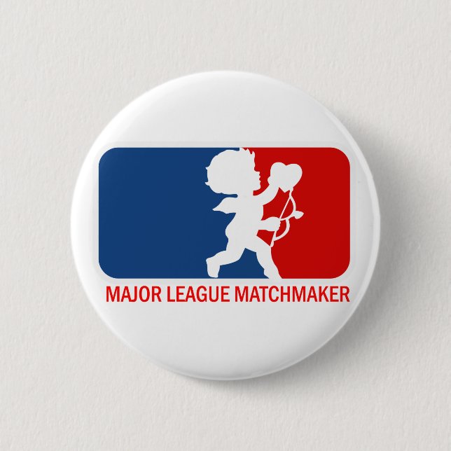 Bóton Redondo 5.08cm Matchmaker da Grande Liga (Frente)