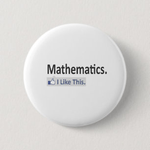 Bóton Redondo 5.08cm Matemática... Eu Gosto Disso.
