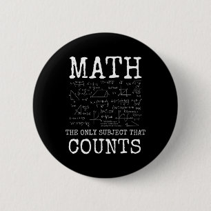 Bóton Redondo 5.08cm Matemática O Único Assunto Que Conta Professor Eng