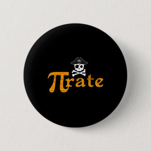 Bóton Redondo 5.08cm Matemática Pirata Feliz Dia Pi
