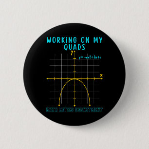 Bóton Redondo 5.08cm Matemática Trabalhando Meus Quadríceps Álgebra Álg
